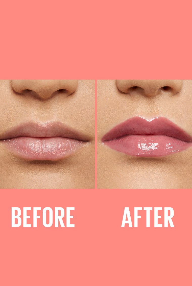Antes y después Gloss hidratante Maybelline